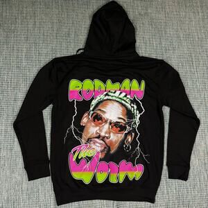 Dennis Rodman The Worm Hoodie Hooded Sweatshirt Men’s Size M New